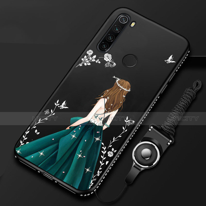 Custodia Silicone Gel Morbida Abito Ragazza Cover per Xiaomi Redmi Note 8