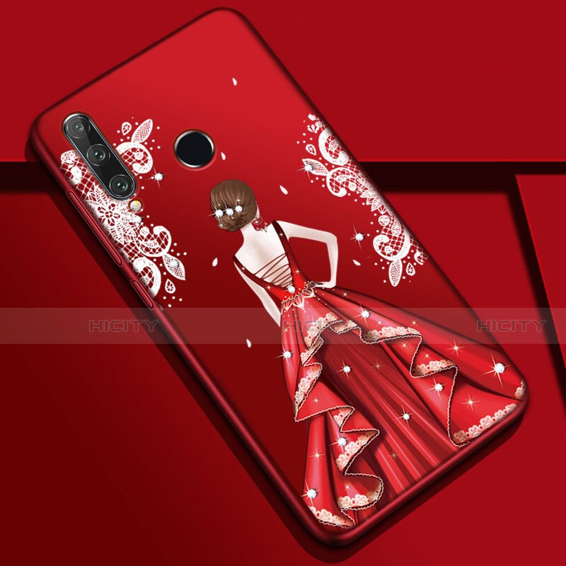 Custodia Silicone Gel Morbida Abito Ragazza Cover Z01 per Huawei Honor 20 Lite