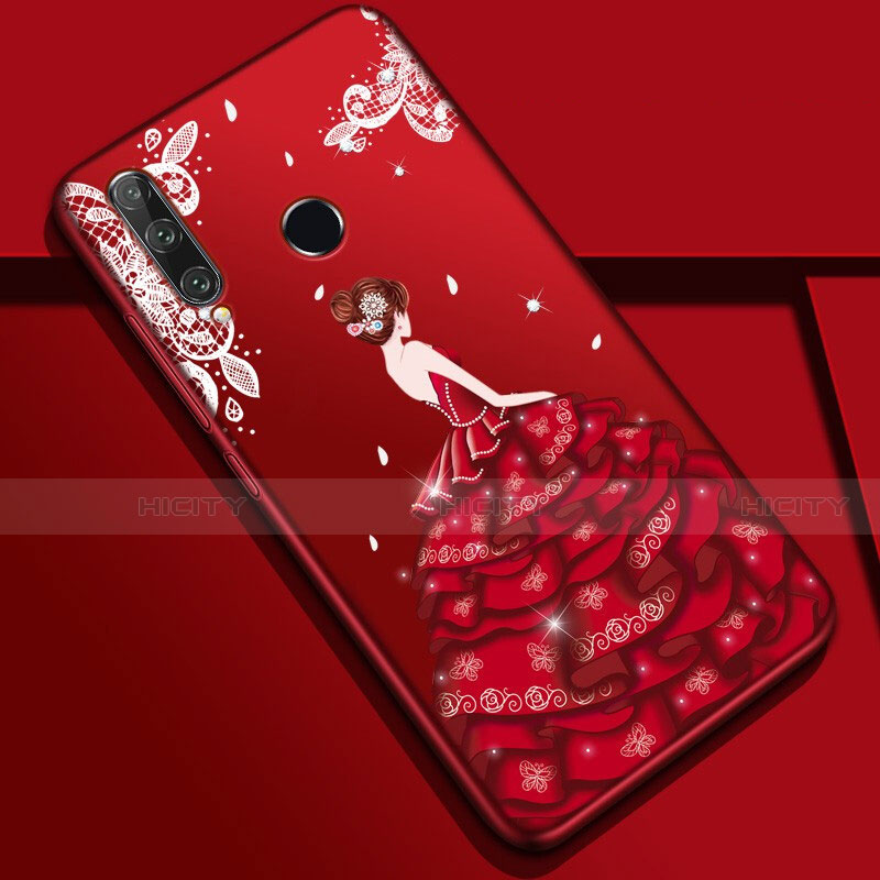 Custodia Silicone Gel Morbida Abito Ragazza Cover Z01 per Huawei Honor 20 Lite