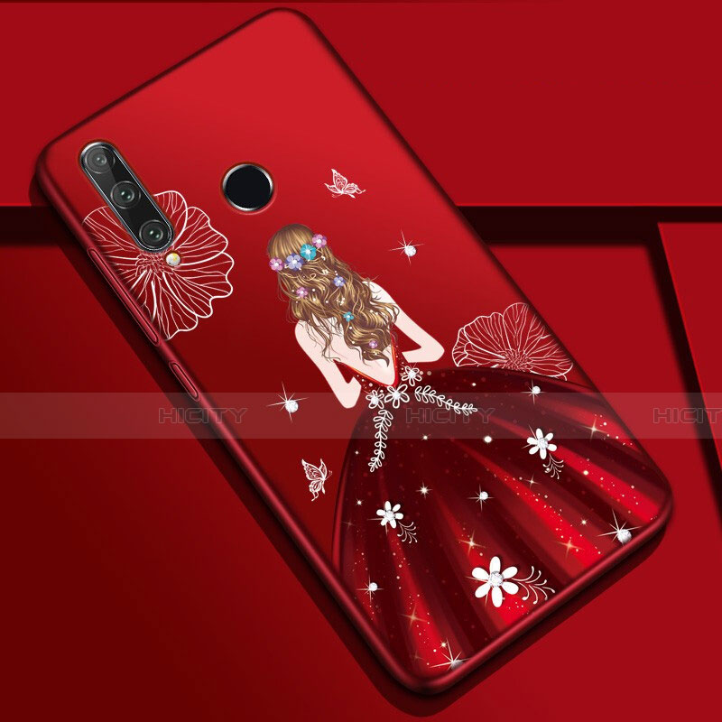 Custodia Silicone Gel Morbida Abito Ragazza Cover Z01 per Huawei Honor 20E