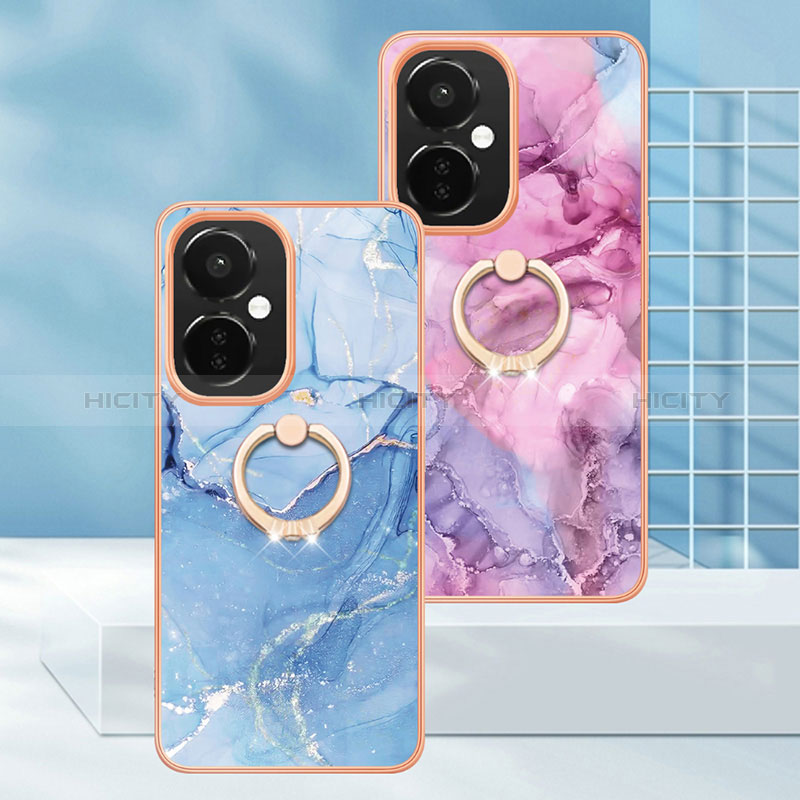 Custodia Silicone Gel Morbida Fantasia Modello Cover con Anello Supporto Y01B per OnePlus Nord CE 3 Lite 5G