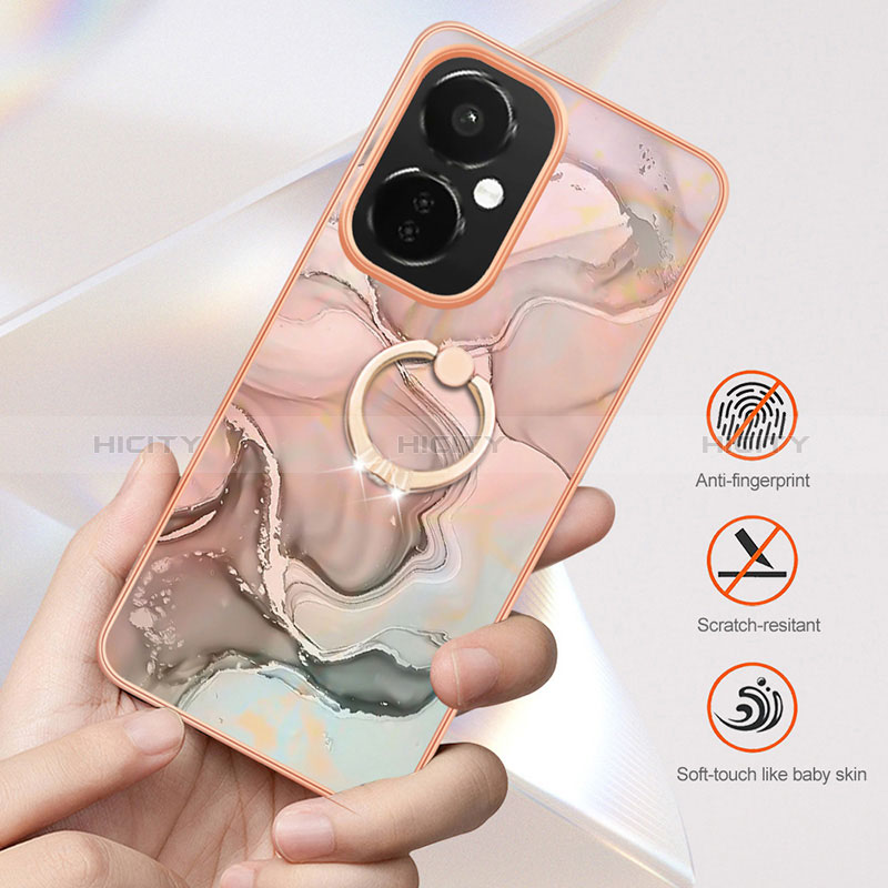 Custodia Silicone Gel Morbida Fantasia Modello Cover con Anello Supporto Y01B per OnePlus Nord N30 5G