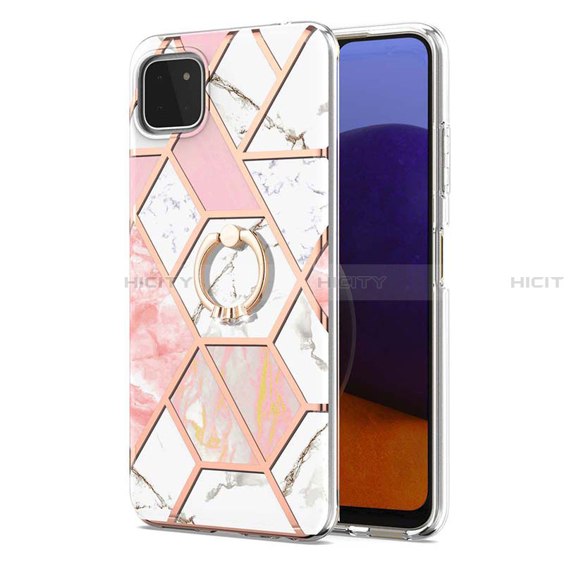 Custodia Silicone Gel Morbida Fantasia Modello Cover con Anello Supporto Y01B per Samsung Galaxy A22 5G