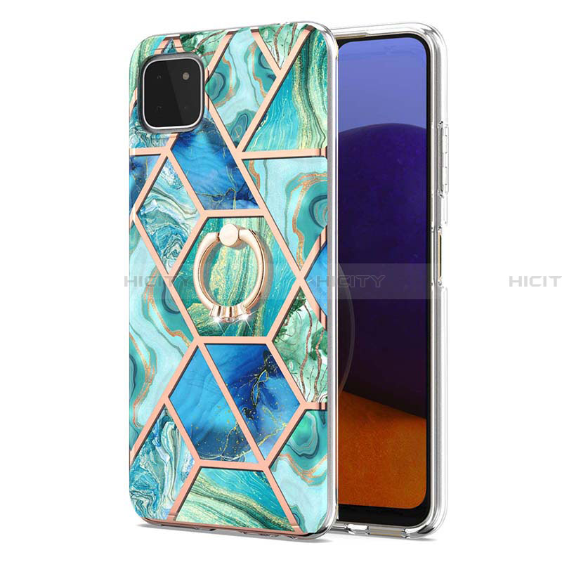 Custodia Silicone Gel Morbida Fantasia Modello Cover con Anello Supporto Y01B per Samsung Galaxy A22 5G