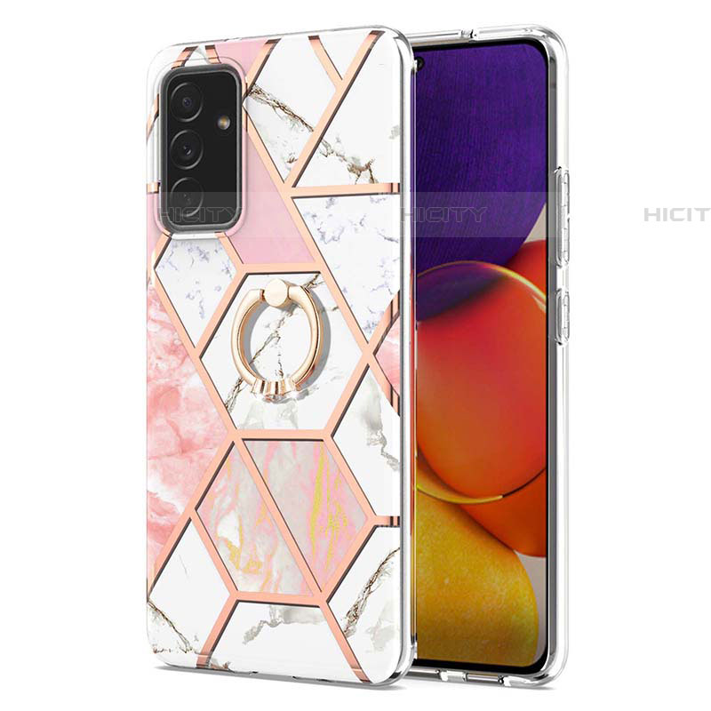 Custodia Silicone Gel Morbida Fantasia Modello Cover con Anello Supporto Y01B per Samsung Galaxy A24 4G