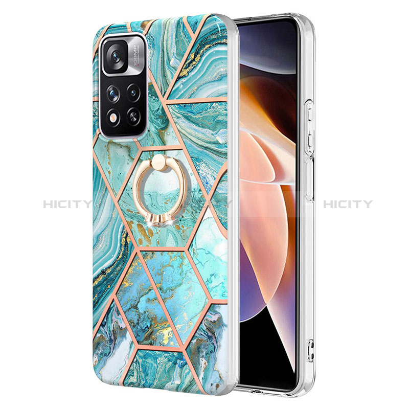 Custodia Silicone Gel Morbida Fantasia Modello Cover con Anello Supporto Y01B per Xiaomi Mi 11i 5G (2022)