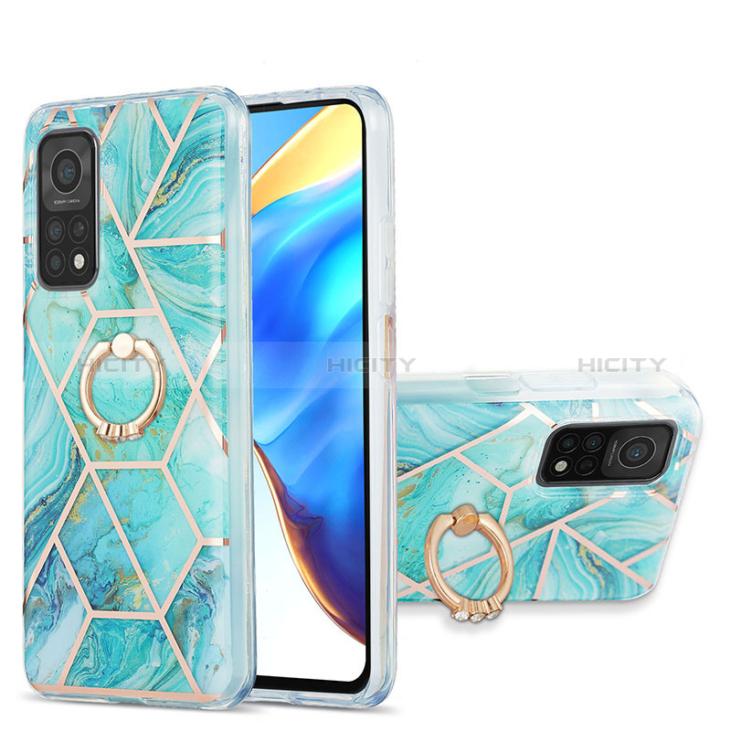 Custodia Silicone Gel Morbida Fantasia Modello Cover con Anello Supporto Y01B per Xiaomi Redmi K30S 5G