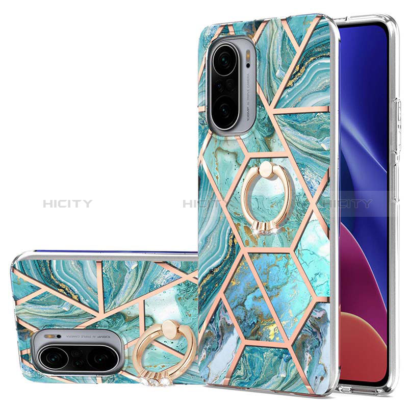 Custodia Silicone Gel Morbida Fantasia Modello Cover con Anello Supporto Y01B per Xiaomi Redmi K40 Pro+ Plus 5G