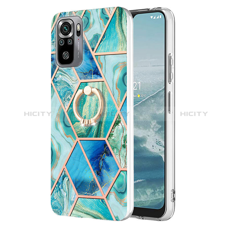 Custodia Silicone Gel Morbida Fantasia Modello Cover con Anello Supporto Y01B per Xiaomi Redmi Note 11 SE India 4G