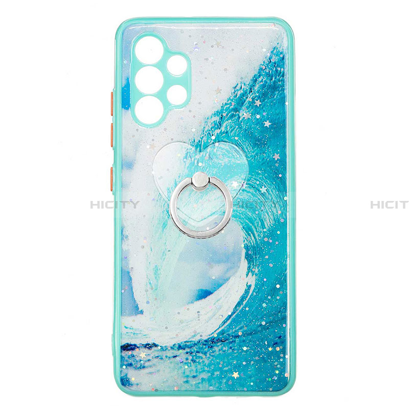 Custodia Silicone Gel Morbida Fantasia Modello Cover con Anello Supporto Y01X per Samsung Galaxy A32 5G