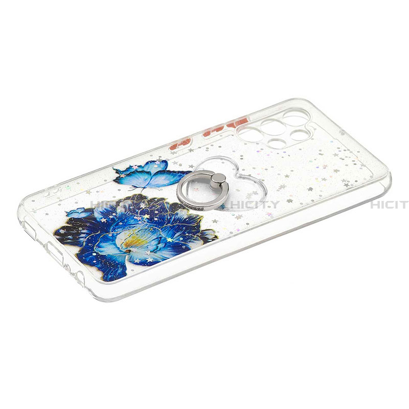 Custodia Silicone Gel Morbida Fantasia Modello Cover con Anello Supporto Y01X per Samsung Galaxy A32 5G