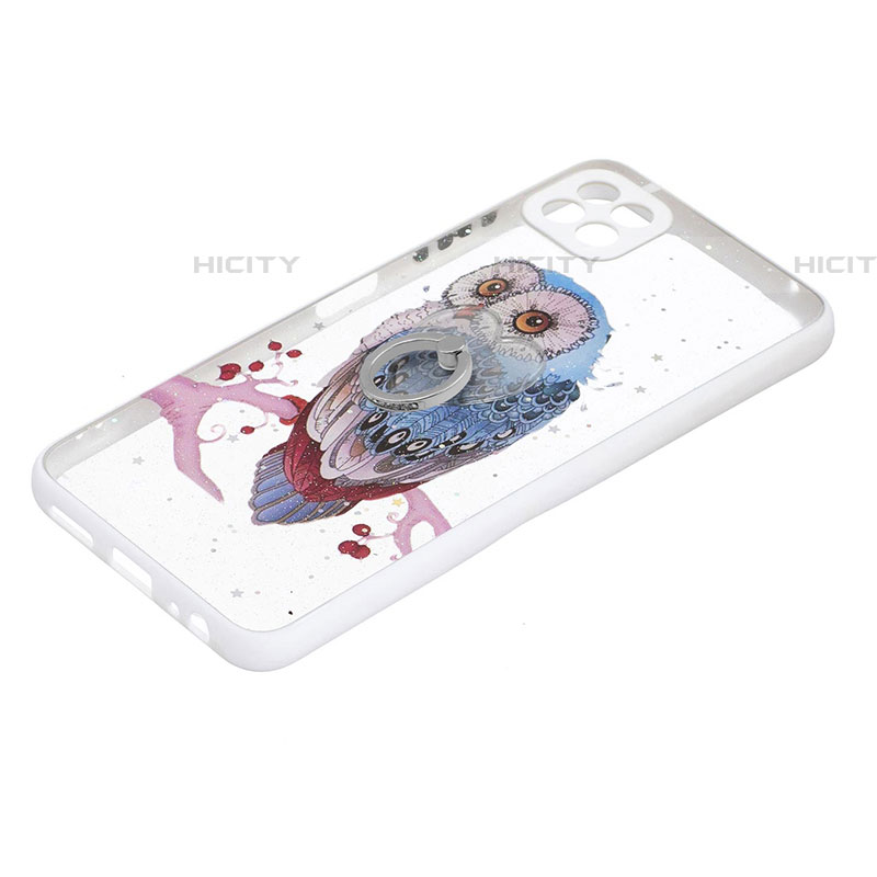 Custodia Silicone Gel Morbida Fantasia Modello Cover con Anello Supporto Y01X per Samsung Galaxy F42 5G