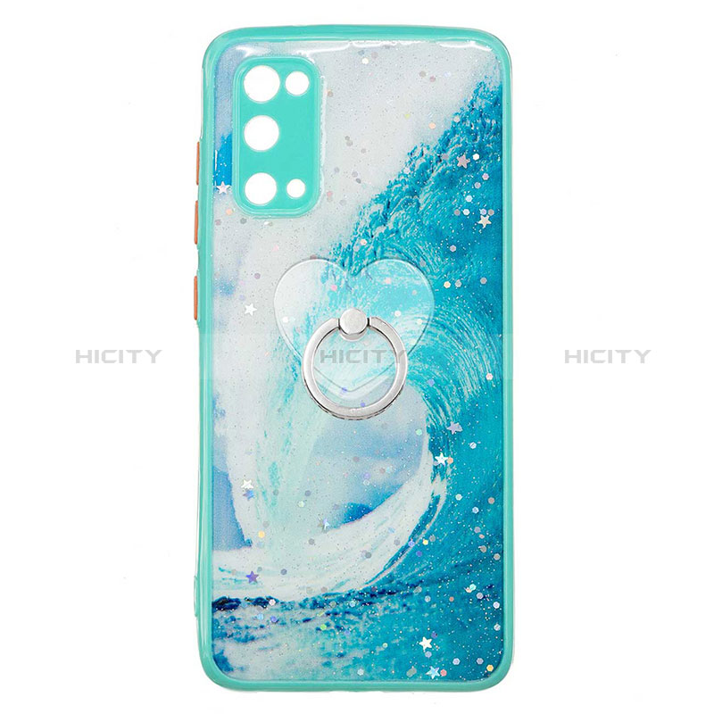 Custodia Silicone Gel Morbida Fantasia Modello Cover con Anello Supporto Y01X per Samsung Galaxy S20