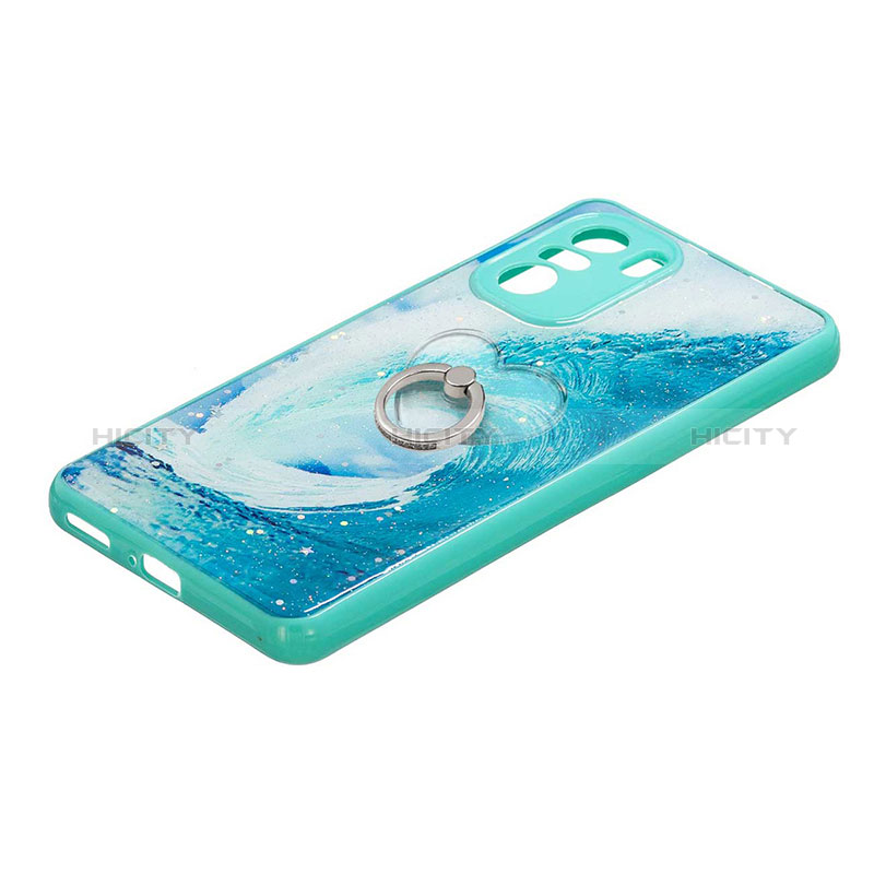 Custodia Silicone Gel Morbida Fantasia Modello Cover con Anello Supporto Y01X per Xiaomi Mi 11X Pro 5G