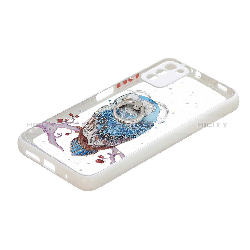 Custodia Silicone Gel Morbida Fantasia Modello Cover con Anello Supporto Y01X per Xiaomi Poco M3