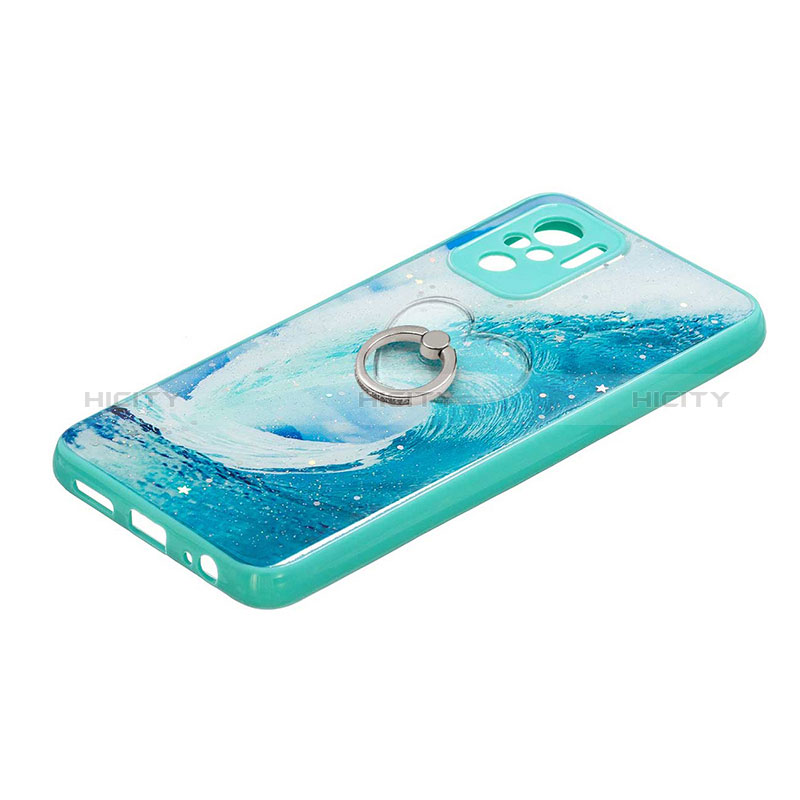 Custodia Silicone Gel Morbida Fantasia Modello Cover con Anello Supporto Y01X per Xiaomi Poco M5S