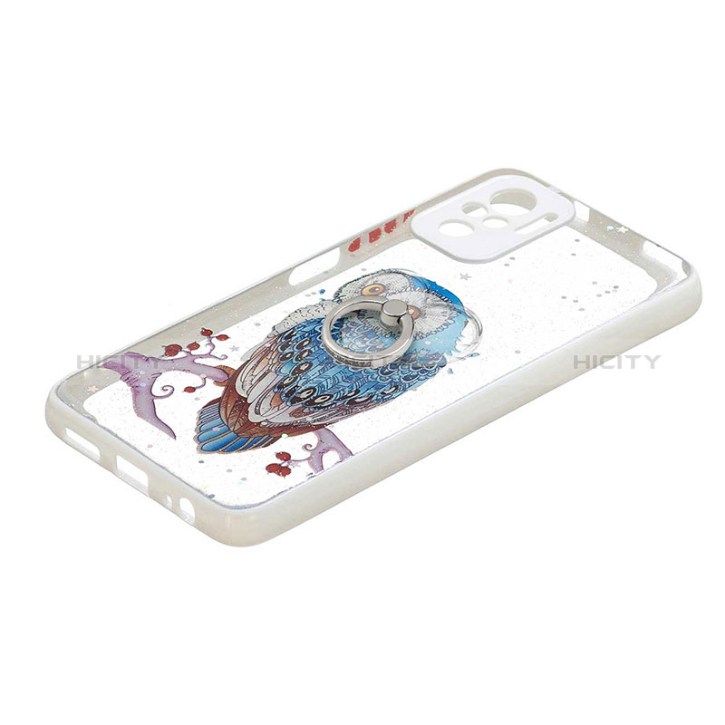 Custodia Silicone Gel Morbida Fantasia Modello Cover con Anello Supporto Y01X per Xiaomi Poco M5S