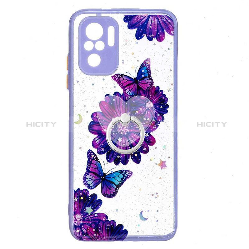 Custodia Silicone Gel Morbida Fantasia Modello Cover con Anello Supporto Y01X per Xiaomi Poco M5S