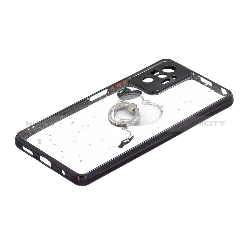 Custodia Silicone Gel Morbida Fantasia Modello Cover con Anello Supporto Y01X per Xiaomi Redmi Note 10 Pro 4G