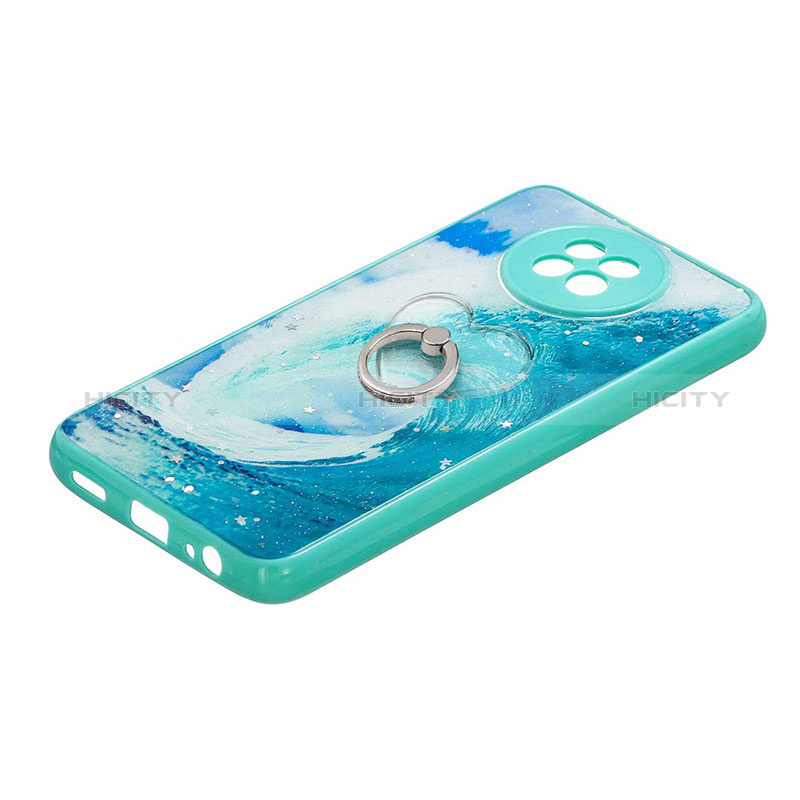 Custodia Silicone Gel Morbida Fantasia Modello Cover con Anello Supporto Y01X per Xiaomi Redmi Note 9 5G