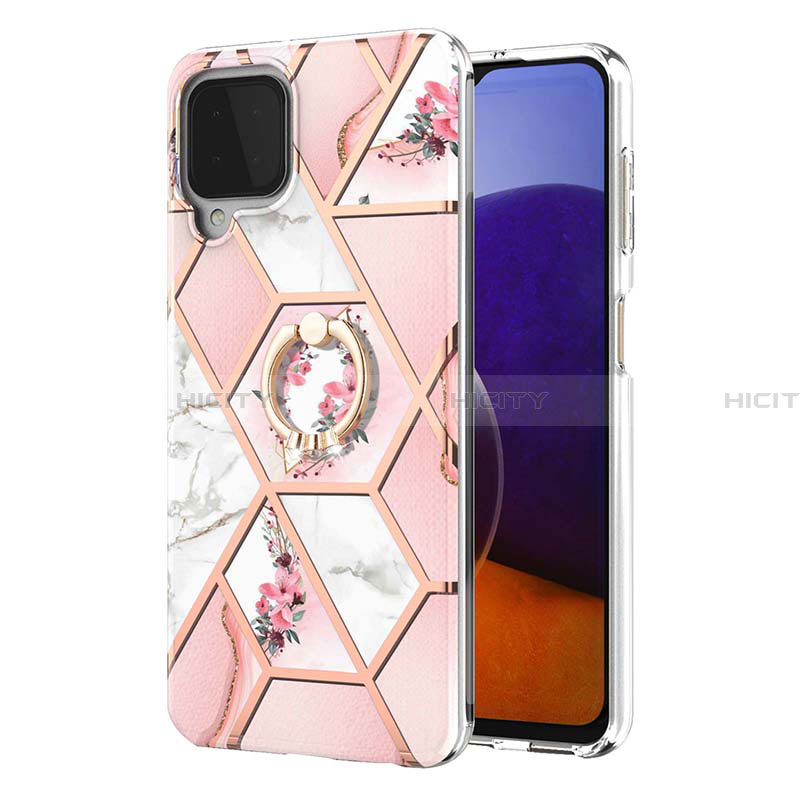 Custodia Silicone Gel Morbida Fantasia Modello Cover con Anello Supporto Y02B per Samsung Galaxy A22 4G