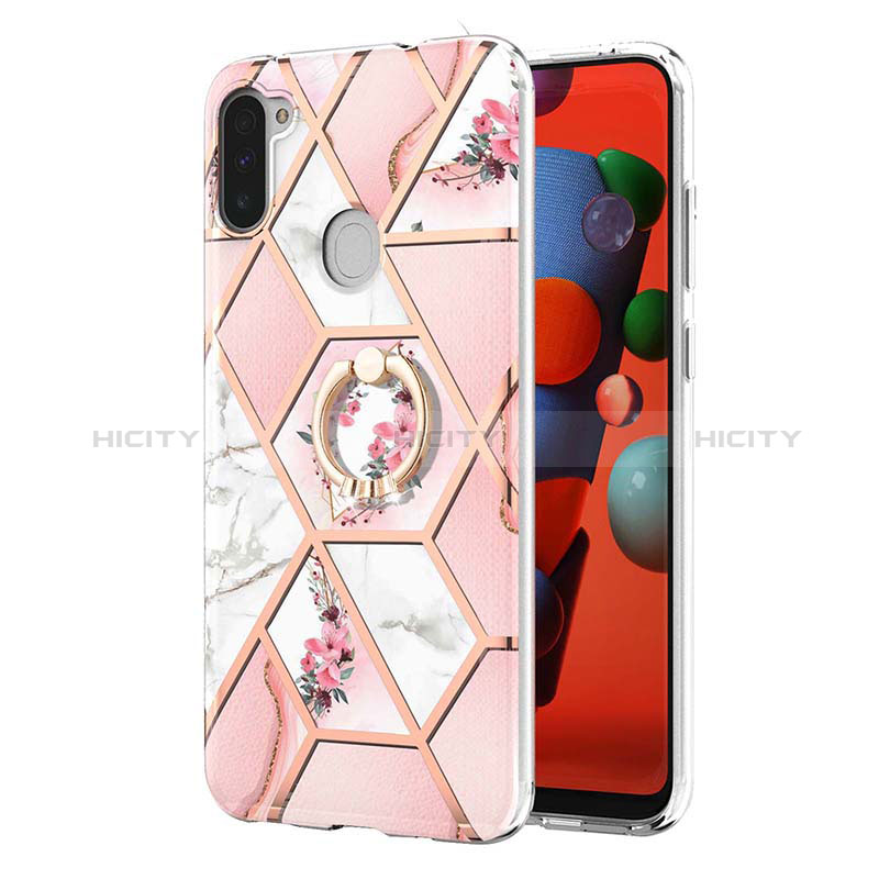 Custodia Silicone Gel Morbida Fantasia Modello Cover con Anello Supporto Y02B per Samsung Galaxy M11