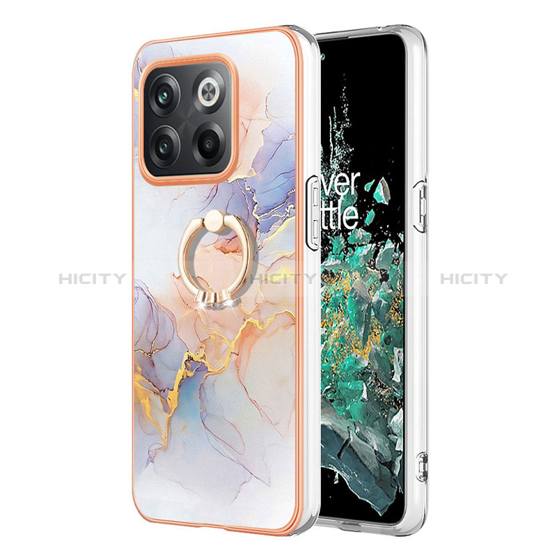 Custodia Silicone Gel Morbida Fantasia Modello Cover con Anello Supporto Y03B per OnePlus Ace Pro 5G