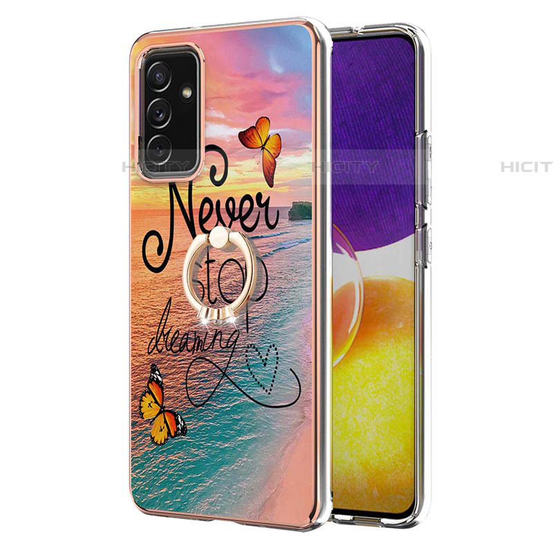 Custodia Silicone Gel Morbida Fantasia Modello Cover con Anello Supporto Y03B per Samsung Galaxy A05s