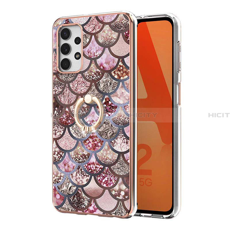 Custodia Silicone Gel Morbida Fantasia Modello Cover con Anello Supporto Y03B per Samsung Galaxy A23 4G