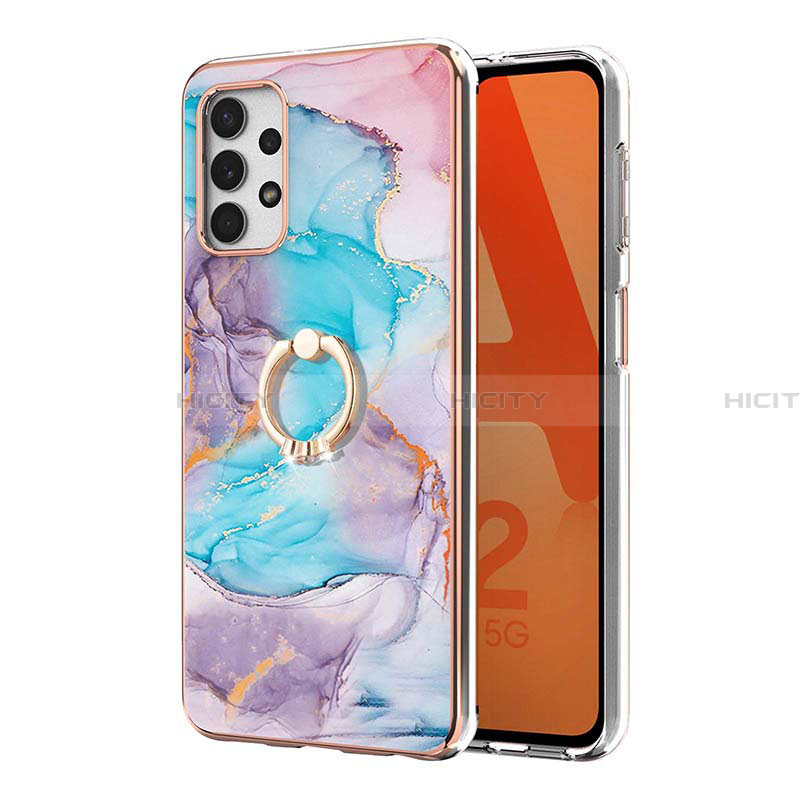 Custodia Silicone Gel Morbida Fantasia Modello Cover con Anello Supporto Y03B per Samsung Galaxy A23 4G