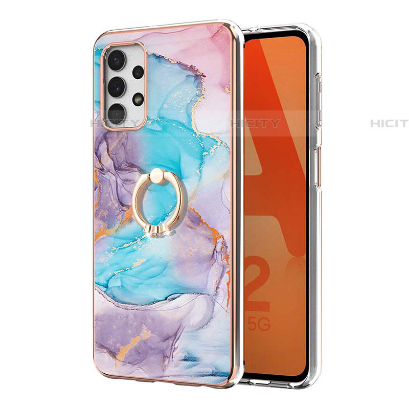 Custodia Silicone Gel Morbida Fantasia Modello Cover con Anello Supporto Y03B per Samsung Galaxy A53 5G