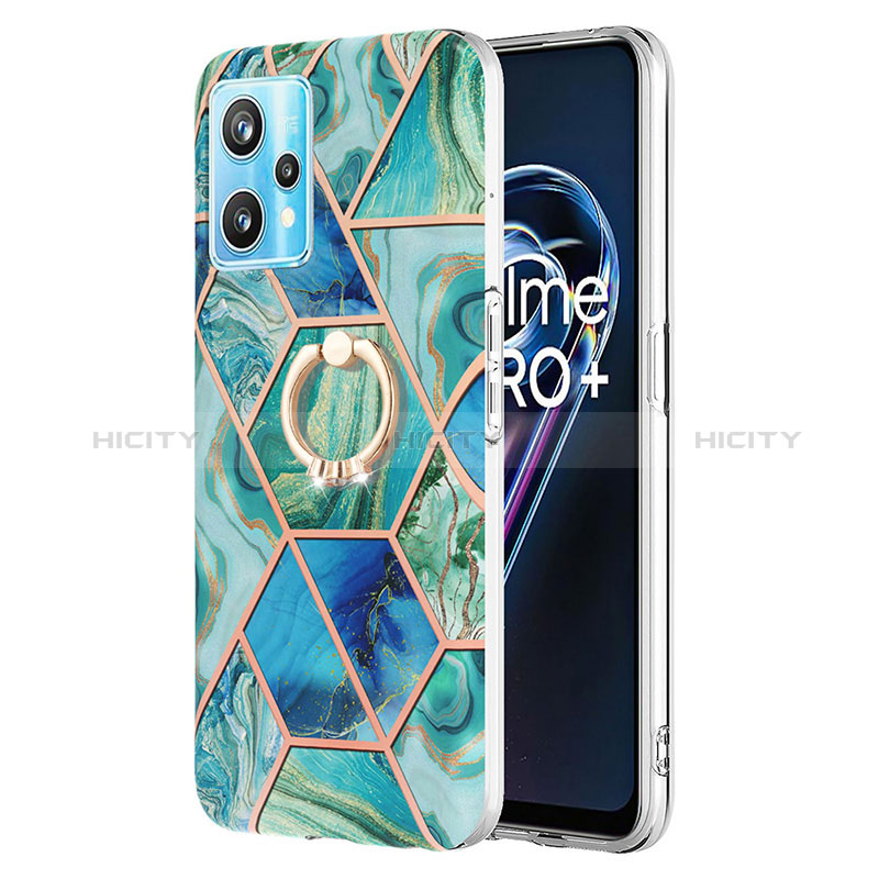 Custodia Silicone Gel Morbida Fantasia Modello Cover con Anello Supporto Y04B per Realme 9 Pro 5G