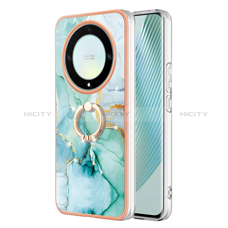 Custodia Silicone Gel Morbida Fantasia Modello Cover con Anello Supporto Y05B per Huawei Honor Magic5 Lite 5G