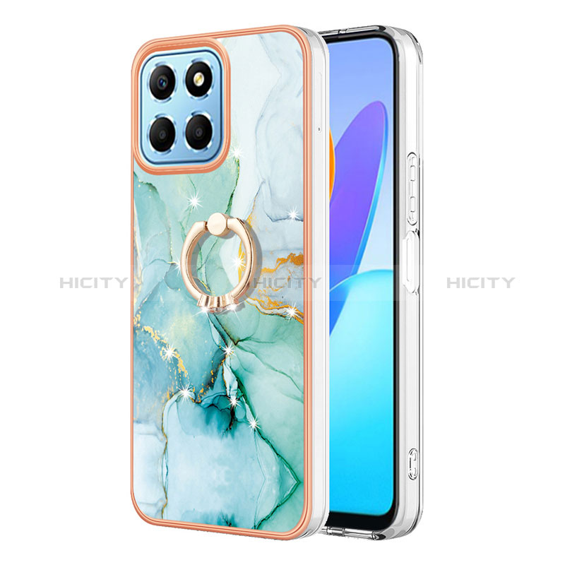 Custodia Silicone Gel Morbida Fantasia Modello Cover con Anello Supporto Y05B per Huawei Honor X6 5G