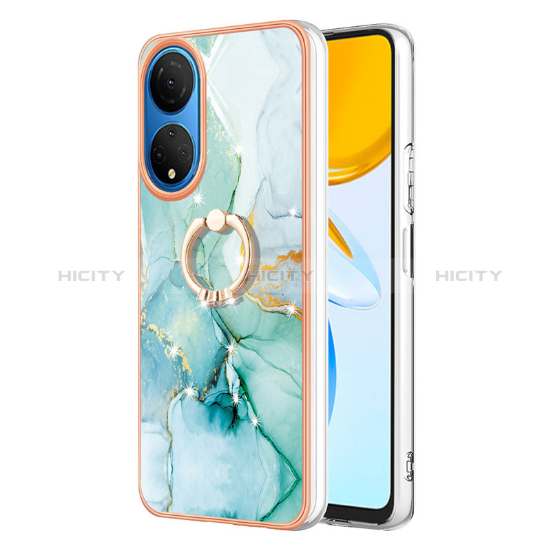 Custodia Silicone Gel Morbida Fantasia Modello Cover con Anello Supporto Y05B per Huawei Honor X7