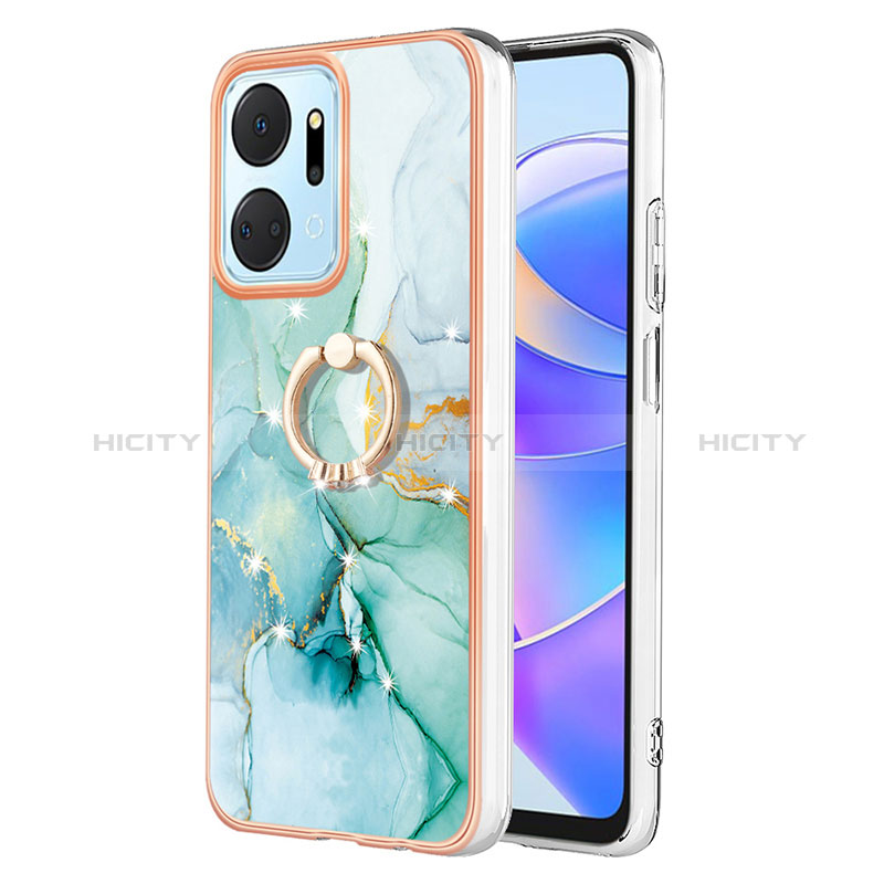 Custodia Silicone Gel Morbida Fantasia Modello Cover con Anello Supporto Y05B per Huawei Honor X7a