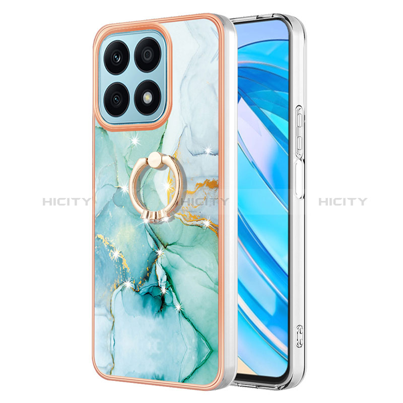 Custodia Silicone Gel Morbida Fantasia Modello Cover con Anello Supporto Y05B per Huawei Honor X8a 4G