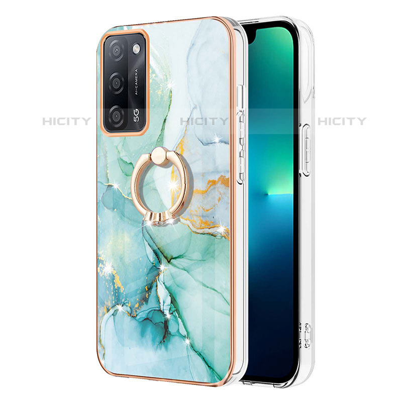 Custodia Silicone Gel Morbida Fantasia Modello Cover con Anello Supporto Y05B per Oppo A55 5G