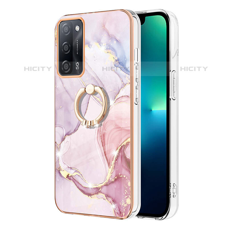 Custodia Silicone Gel Morbida Fantasia Modello Cover con Anello Supporto Y05B per Oppo A55 5G