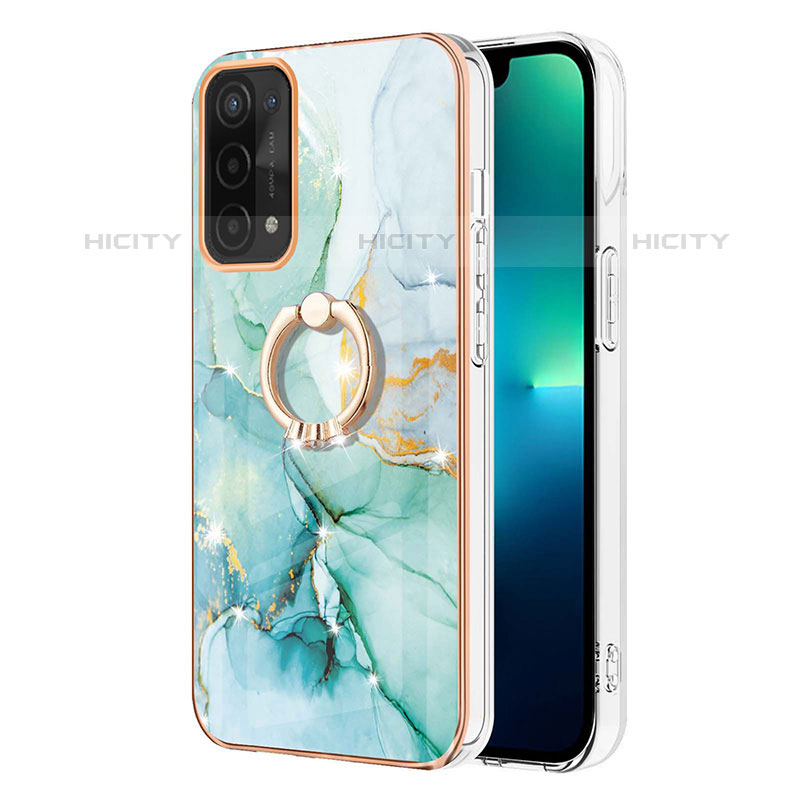 Custodia Silicone Gel Morbida Fantasia Modello Cover con Anello Supporto Y05B per Oppo A93 5G