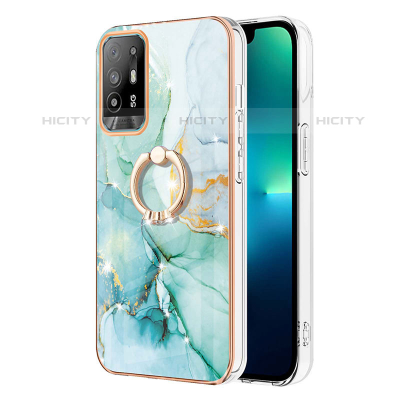 Custodia Silicone Gel Morbida Fantasia Modello Cover con Anello Supporto Y05B per Oppo Reno5 Z 5G