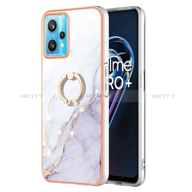 Custodia Silicone Gel Morbida Fantasia Modello Cover con Anello Supporto Y05B per Realme 9 Pro 5G