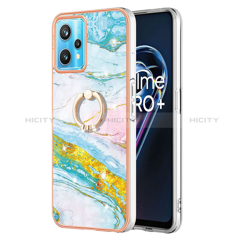 Custodia Silicone Gel Morbida Fantasia Modello Cover con Anello Supporto Y05B per Realme Narzo 50 Pro 5G