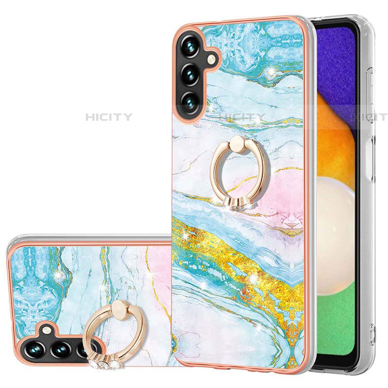 Custodia Silicone Gel Morbida Fantasia Modello Cover con Anello Supporto Y05B per Samsung Galaxy A04s Colorato