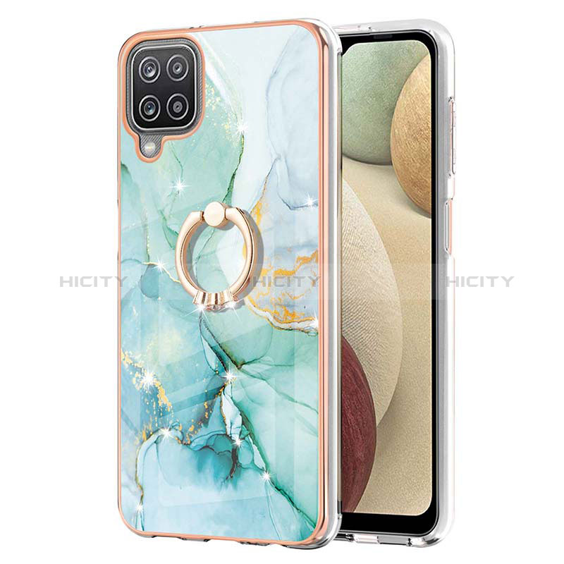 Custodia Silicone Gel Morbida Fantasia Modello Cover con Anello Supporto Y05B per Samsung Galaxy A12