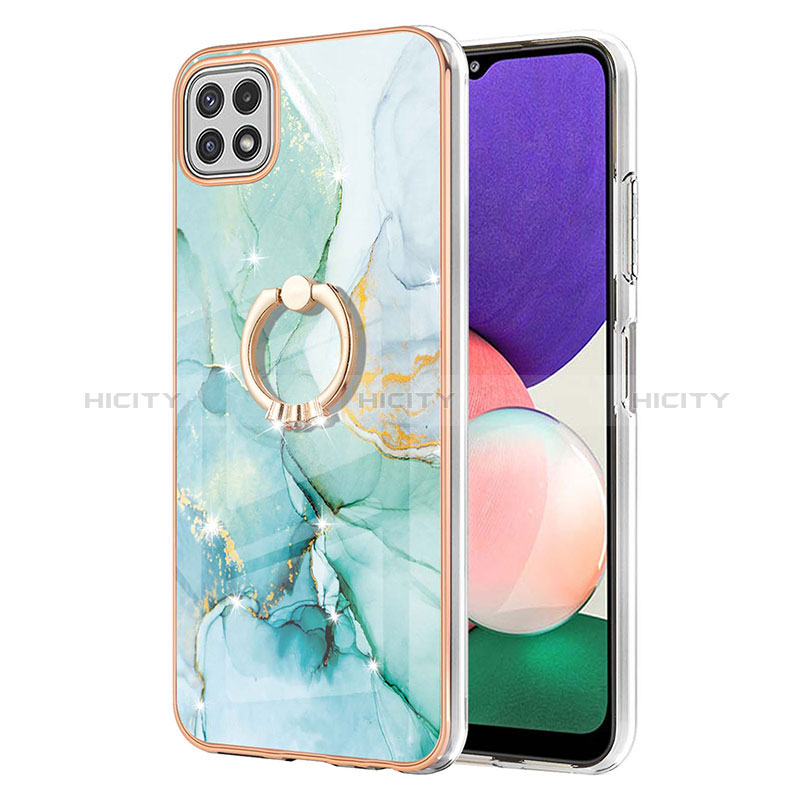 Custodia Silicone Gel Morbida Fantasia Modello Cover con Anello Supporto Y05B per Samsung Galaxy A22s 5G