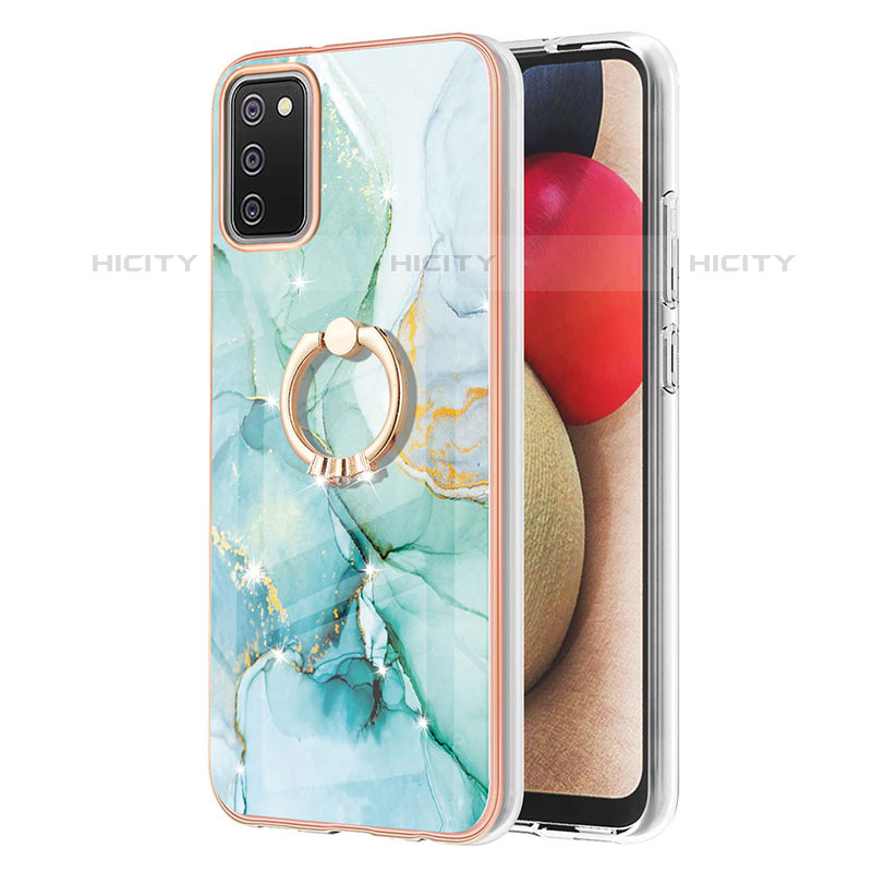 Custodia Silicone Gel Morbida Fantasia Modello Cover con Anello Supporto Y05B per Samsung Galaxy M02s