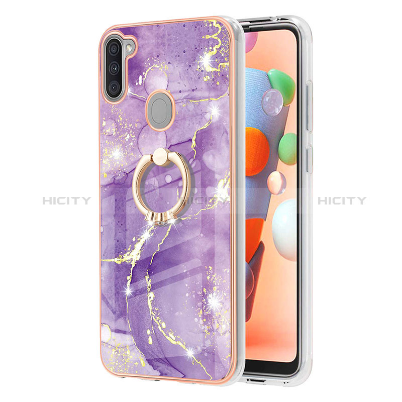 Custodia Silicone Gel Morbida Fantasia Modello Cover con Anello Supporto Y05B per Samsung Galaxy M11