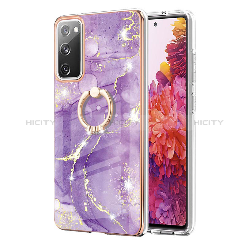 Custodia Silicone Gel Morbida Fantasia Modello Cover con Anello Supporto Y05B per Samsung Galaxy S20 FE 5G