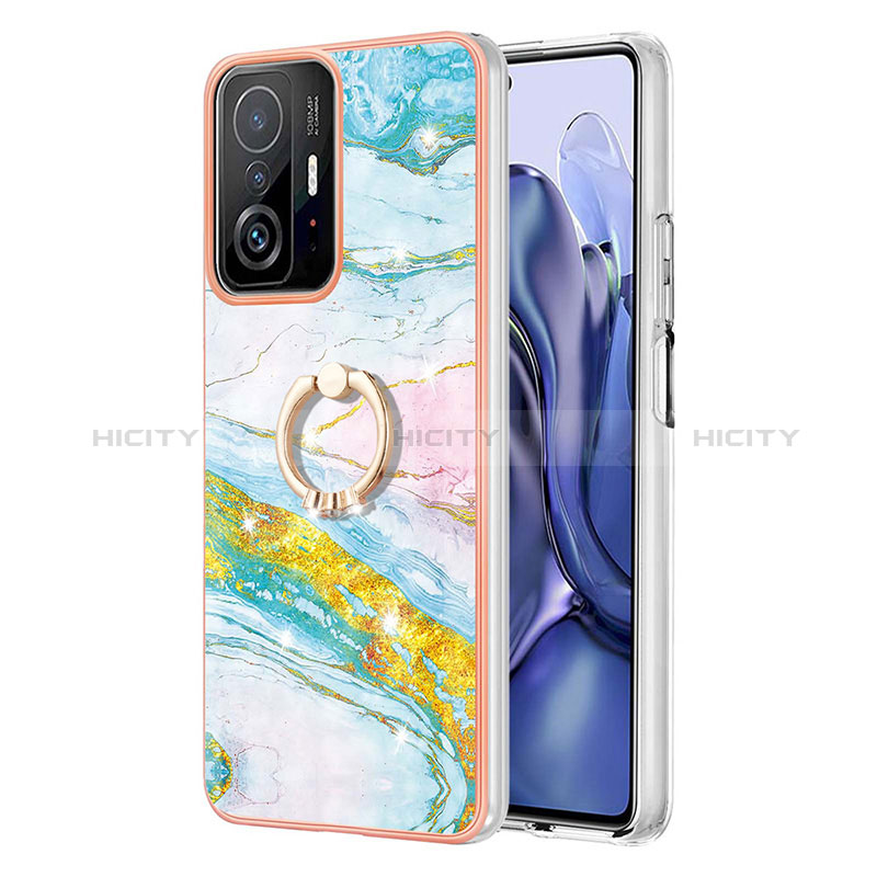 Custodia Silicone Gel Morbida Fantasia Modello Cover con Anello Supporto Y05B per Xiaomi Mi 11T Pro 5G